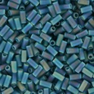 Miyuki Bugles 3mm Stiftperlen Matte transparent teal ab BGL1-2405FR